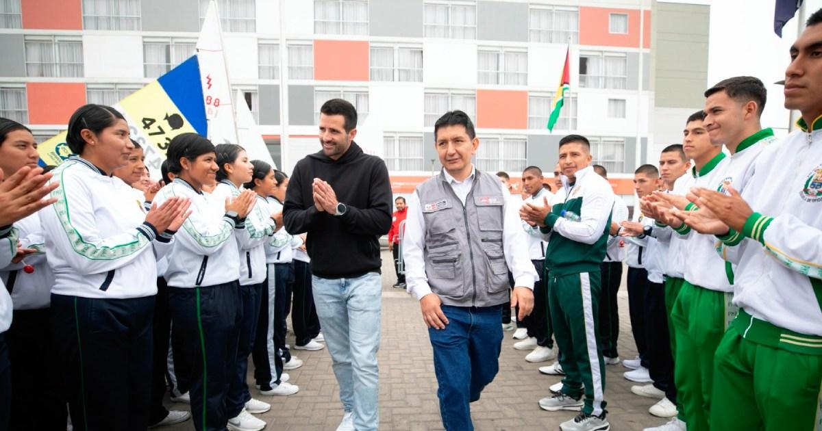 (FOTOS) Stefano Peschiera se sumó al festival de deportes en La Videna