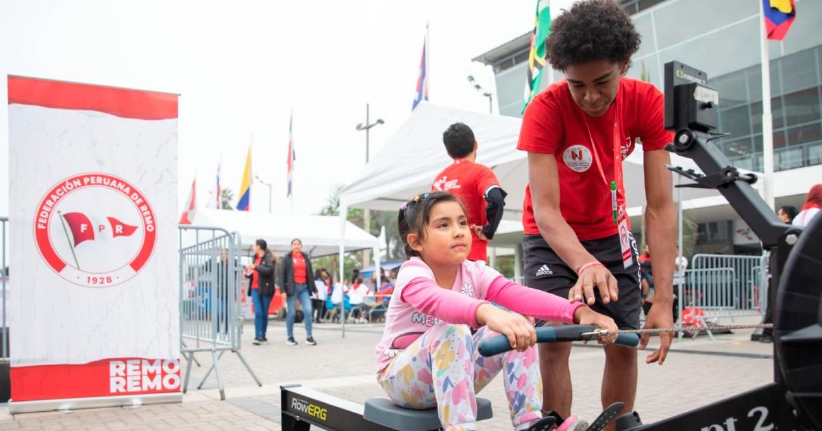(FOTOS) Stefano Peschiera se sumó al festival de deportes en La Videna