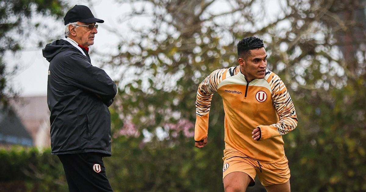 Santamaría cumplió su primer entrenamiento con Universitario