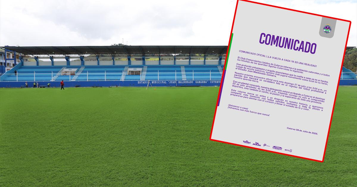 ¡De vuelta a casa! Comerciantes Unidos confirmó que jugará en Cutervo en el Clausura