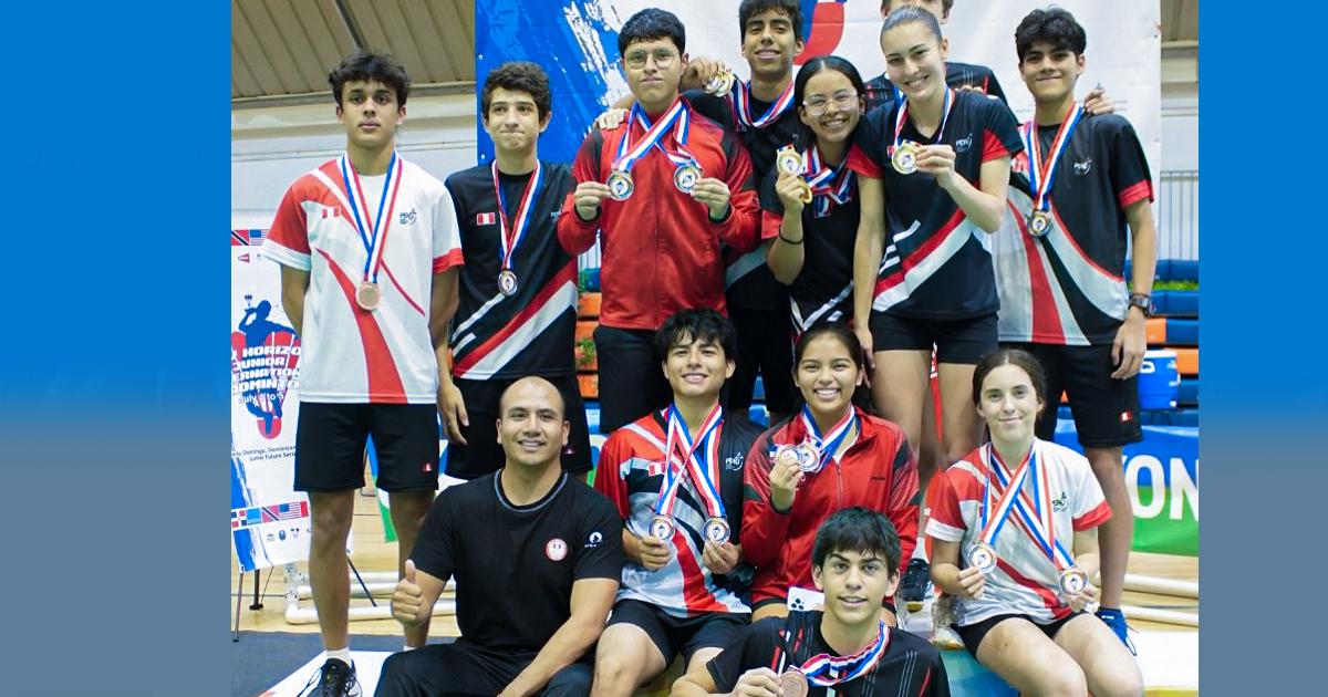 ¡Arriba Perú! Selección de bádminton U19 ganó 14 medallas en República Dominicana