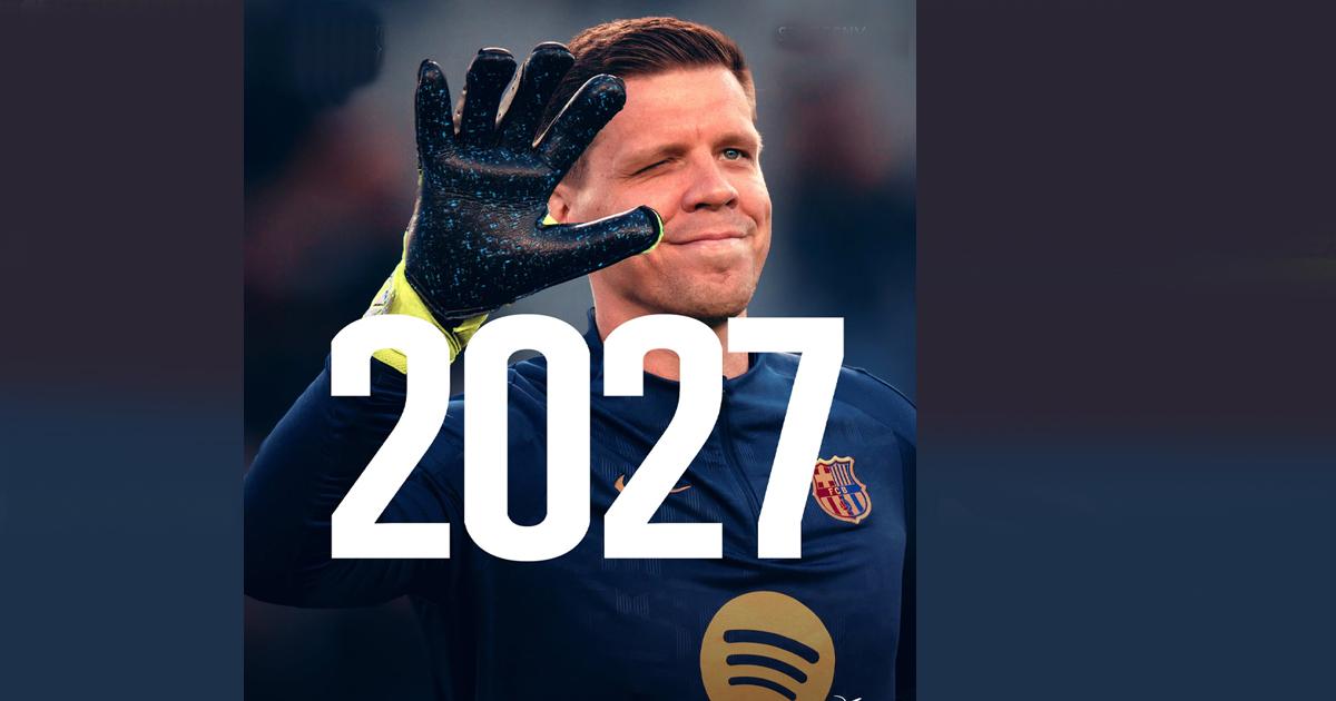 Wojciech Szczęsny extendió su contrato con el Barcelona hasta 2027