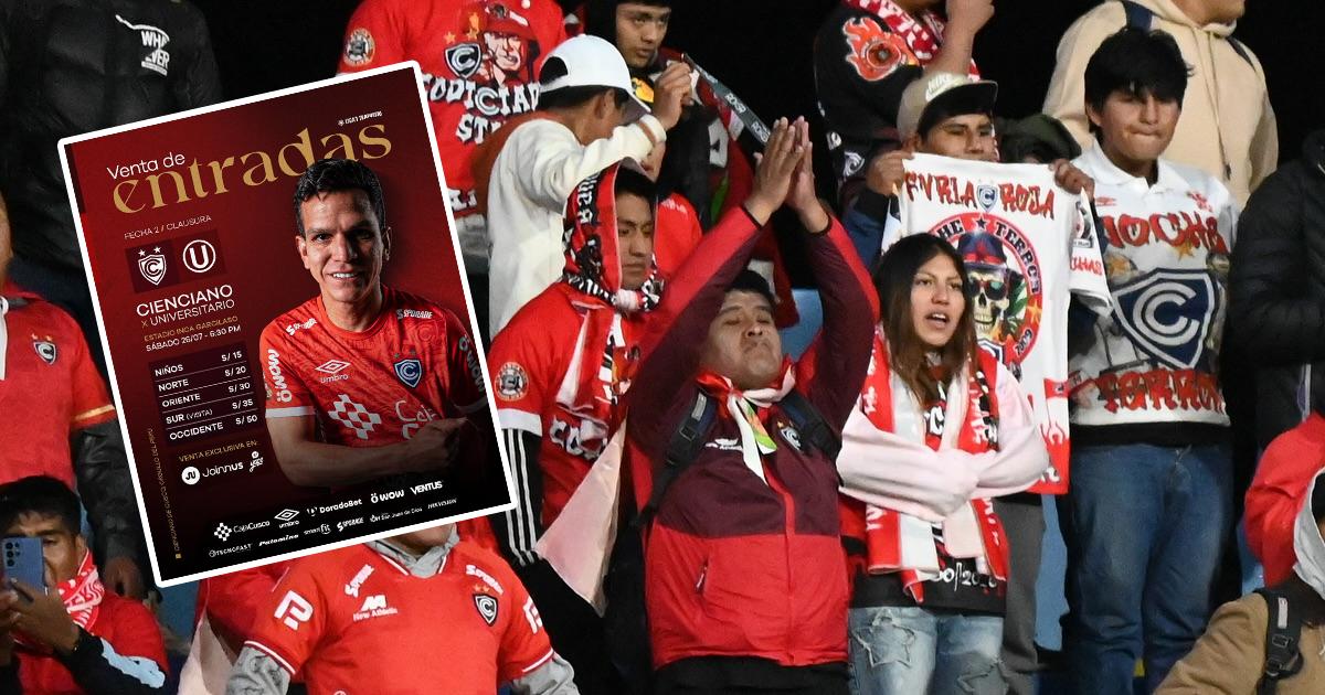 Cienciano puso a la venta entradas para duelo ante Universitario ...