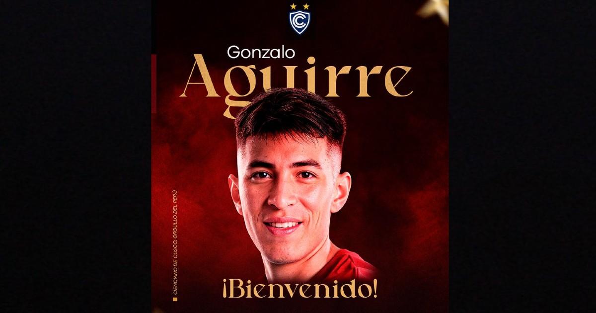 Gonzalo Aguirre es nuevo jugador de Cienciano