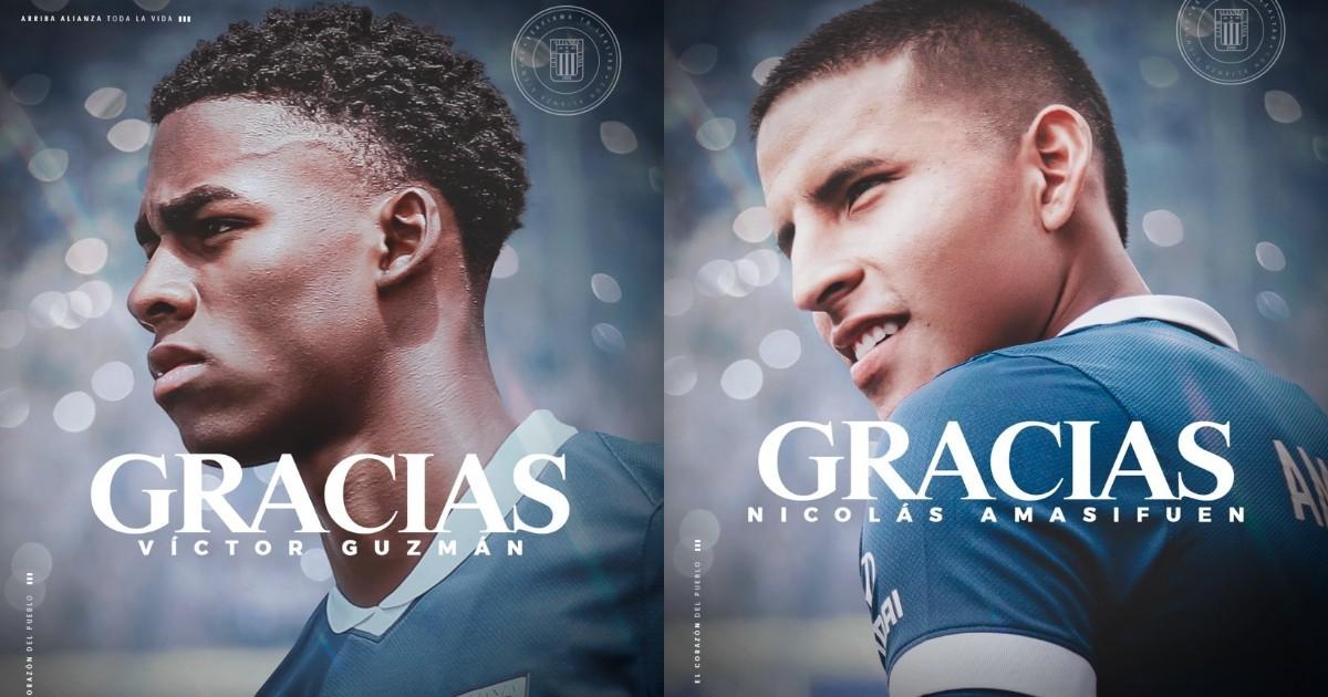 Alianza se despidió de Víctor Guzmán y Nicolás Amasifuen