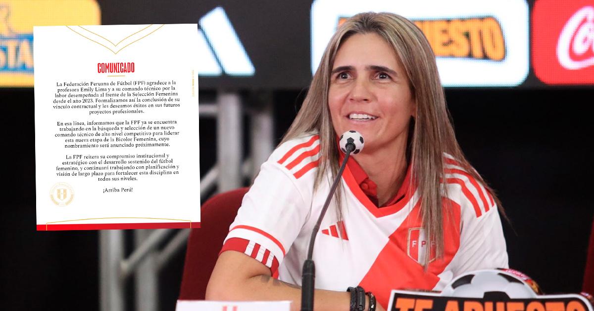 FPF anunció la salida de Emily Lima de la selección peruana femenina