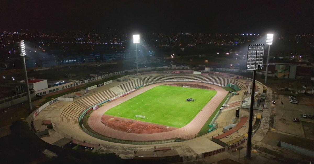 Estadio Miguel Grau pasó prueba técnica en su nueva iluminación