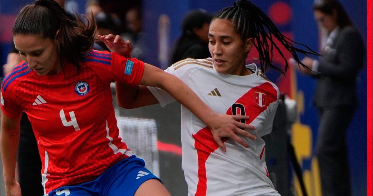 (FOTOS) Perú cayó goleado 3-0 ante Chile en debut en la Copa América Femenina