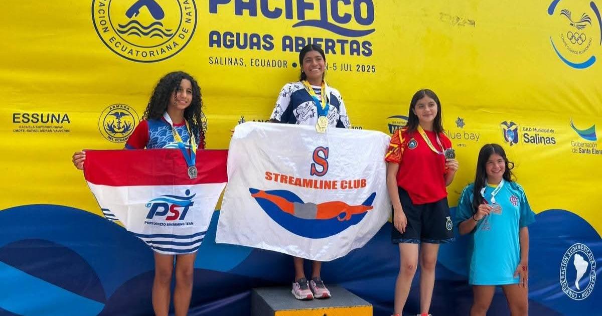 Trujillana Fiorella Rodríguez se bañó de Oro en Aguas Abiertas en Copa Pacifico