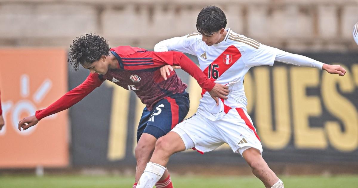 (FOTOS | VIDEO) Selección peruana sub 16 goleó a Costa Rica en partido amistoso