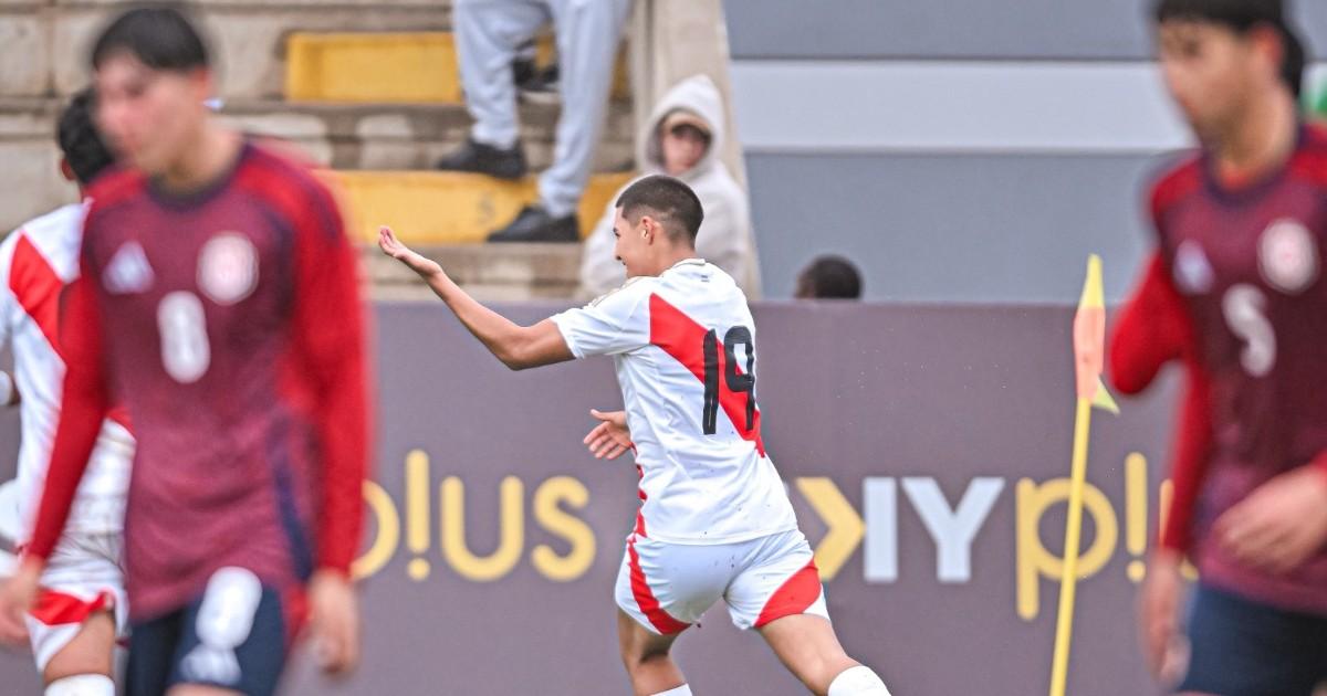 (FOTOS | VIDEO) Selección peruana sub 16 goleó a Costa Rica en partido amistoso