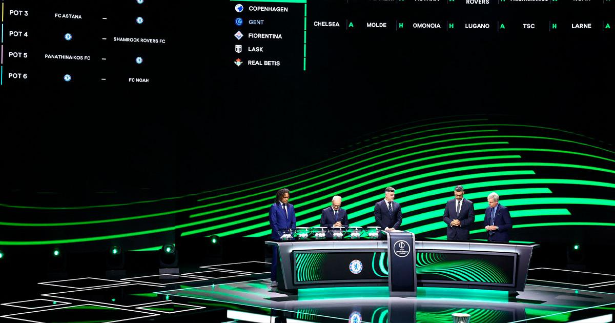 Así quedaron los bombos para el sorteo de la Conference League