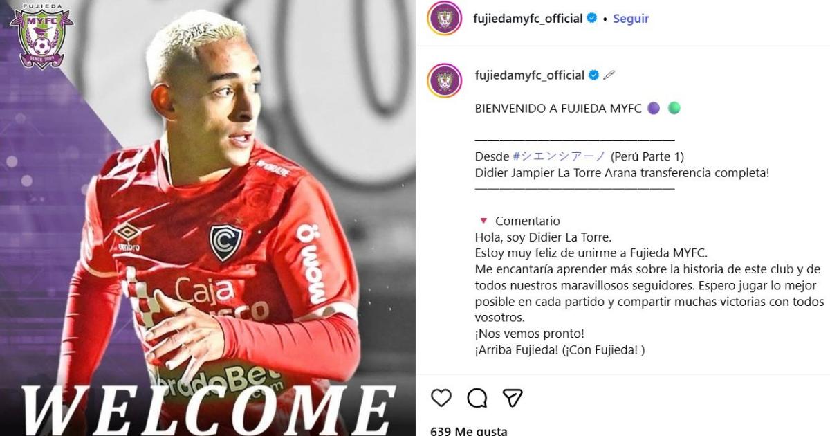 Didier La Torre: "Estoy muy feliz de unirme a Fujieda MYFC"