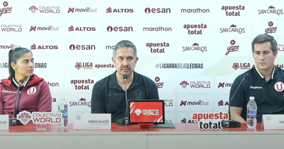 Velazco: "Usme es un refuerzo de lujo y vamos a disfrutar su fúbol en el Perú"