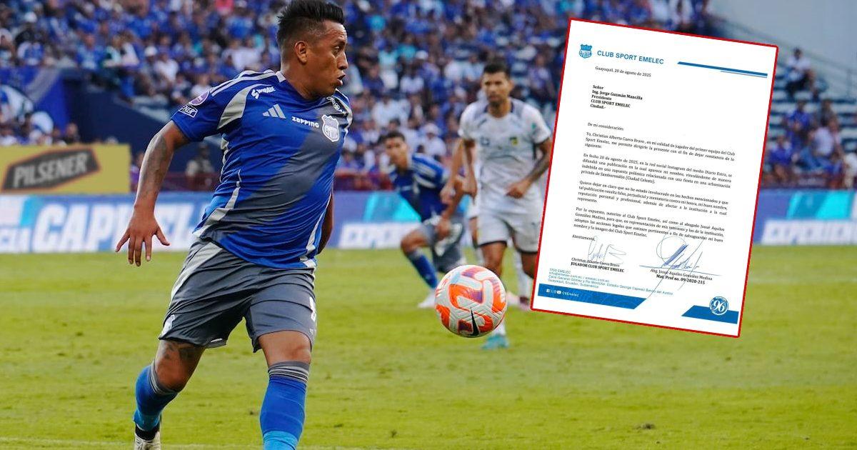Emelec señaló que abrió investigación a petición de Christian Cueva 