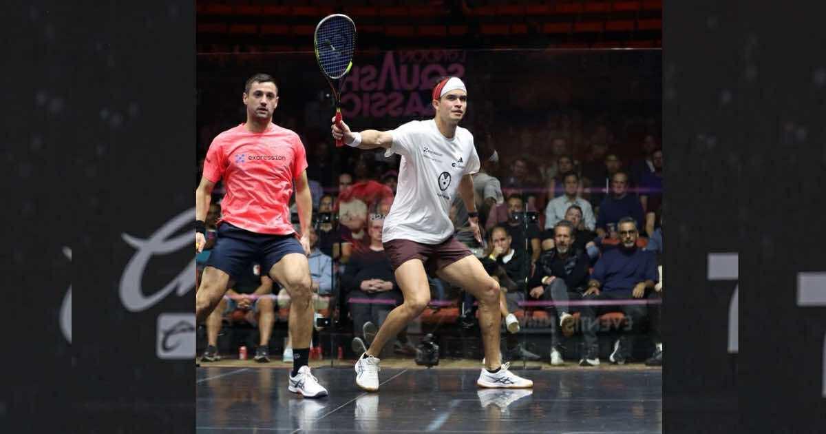 Elías venció a francés Masotti y ya está en cuartos de final del London Squash Classic