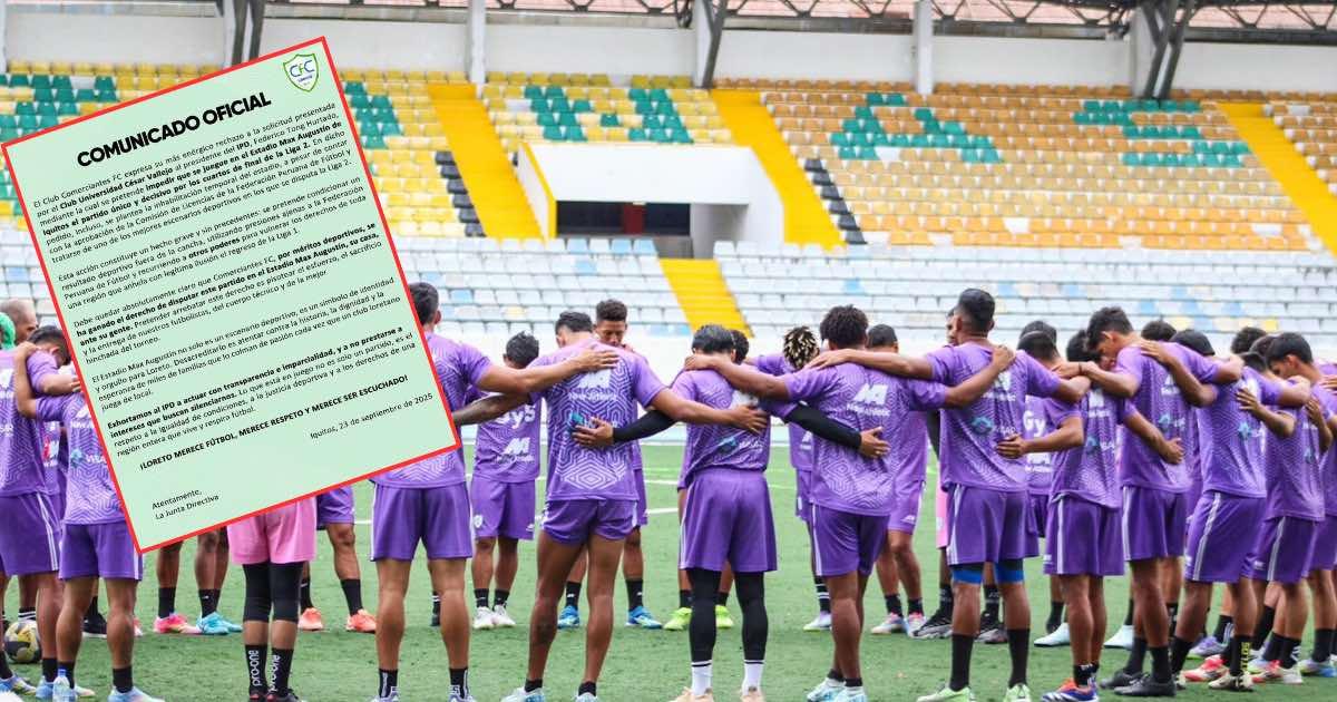 Comerciantes FC defiende su localía en Iquitos ante reclamo de U. César Vallejo