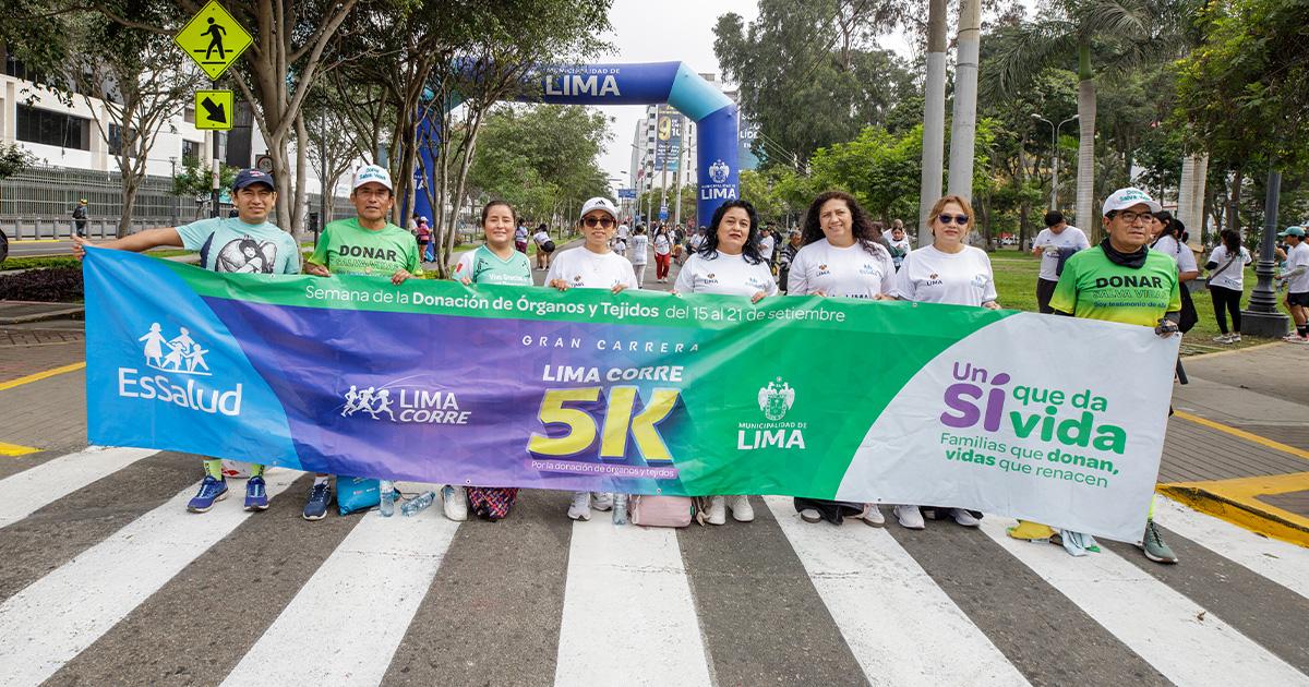 (FOTOS) Más de 3000 personas participaron en la carrera 5K ‘Lima corre por la donación de órganos y tejidos’