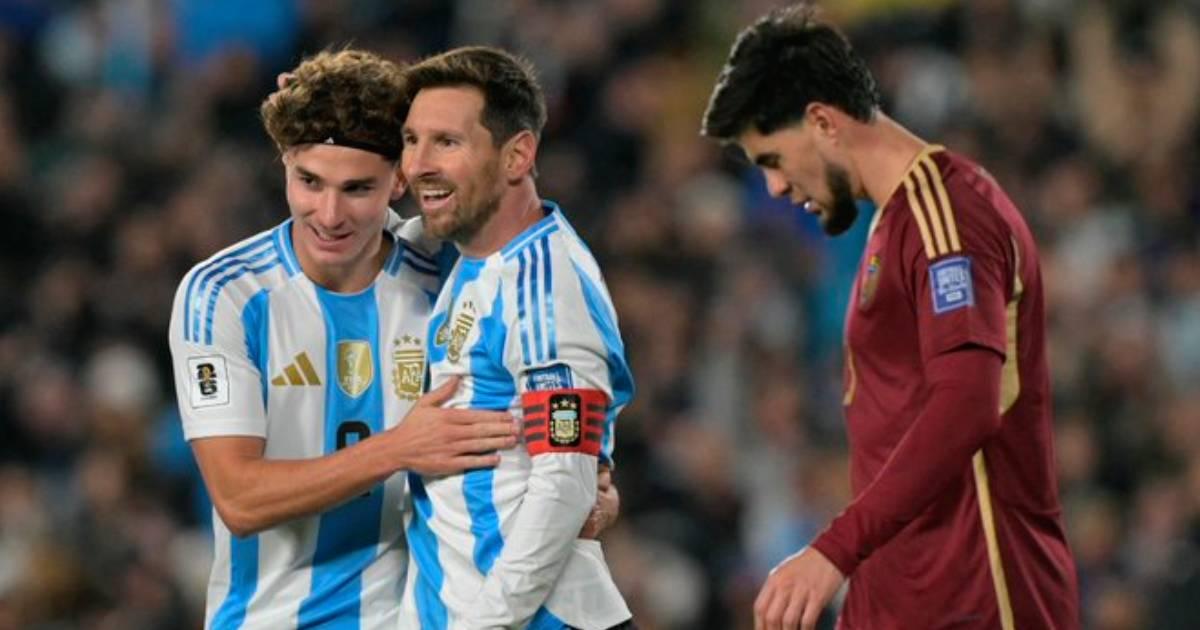 (VIDEO | FOTOS) Argentina goleó 3-0 a Venezuela con doblete de Lionel Messi 