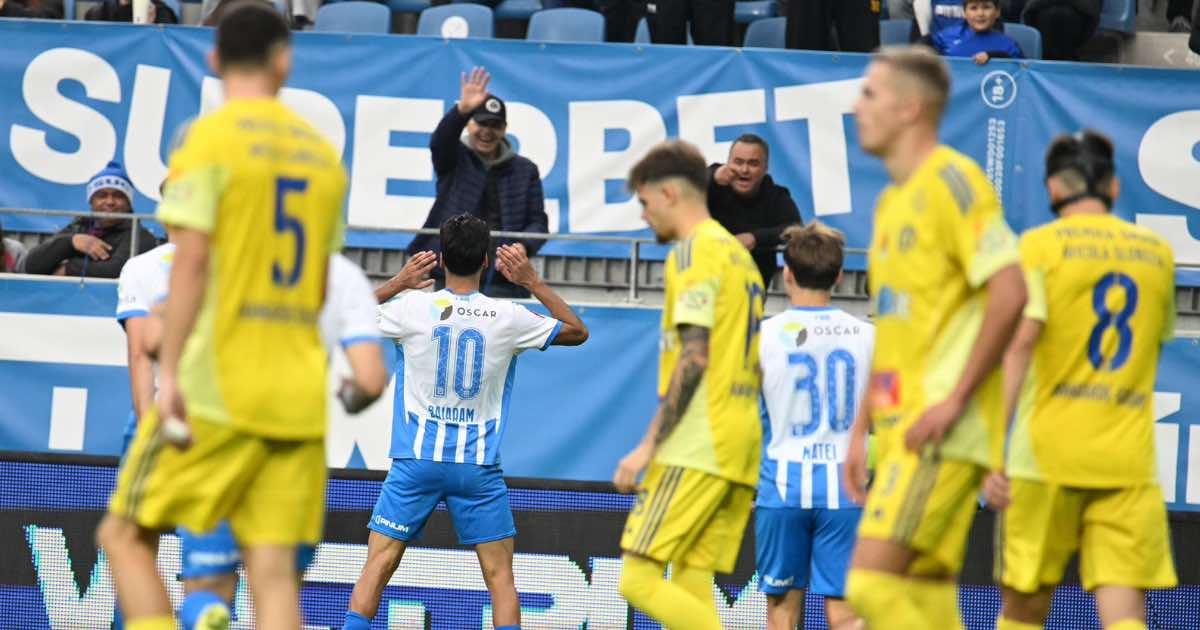 Sin Renato Espinoza, Unirea Slobozia cayó ante Univ. Craiova por la Superliga rumana