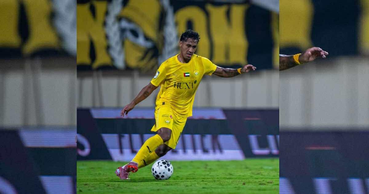 Renato Tapia fue titular en el triunfo de Al-Wasl ante Al-Nasr por la liga de Emiratos Árabes