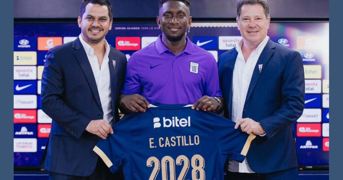 (FOTOS) Alianza Lima anunció la renovación de Eryc Castillo hasta el 2028