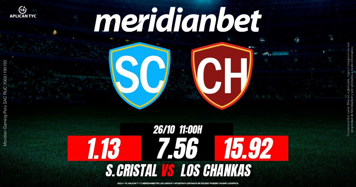 Sporting Cristal vs Los Chankas: ¡Juega en la Liga 1 y gana un viaje al Caribe gracias a Meridianbet! 