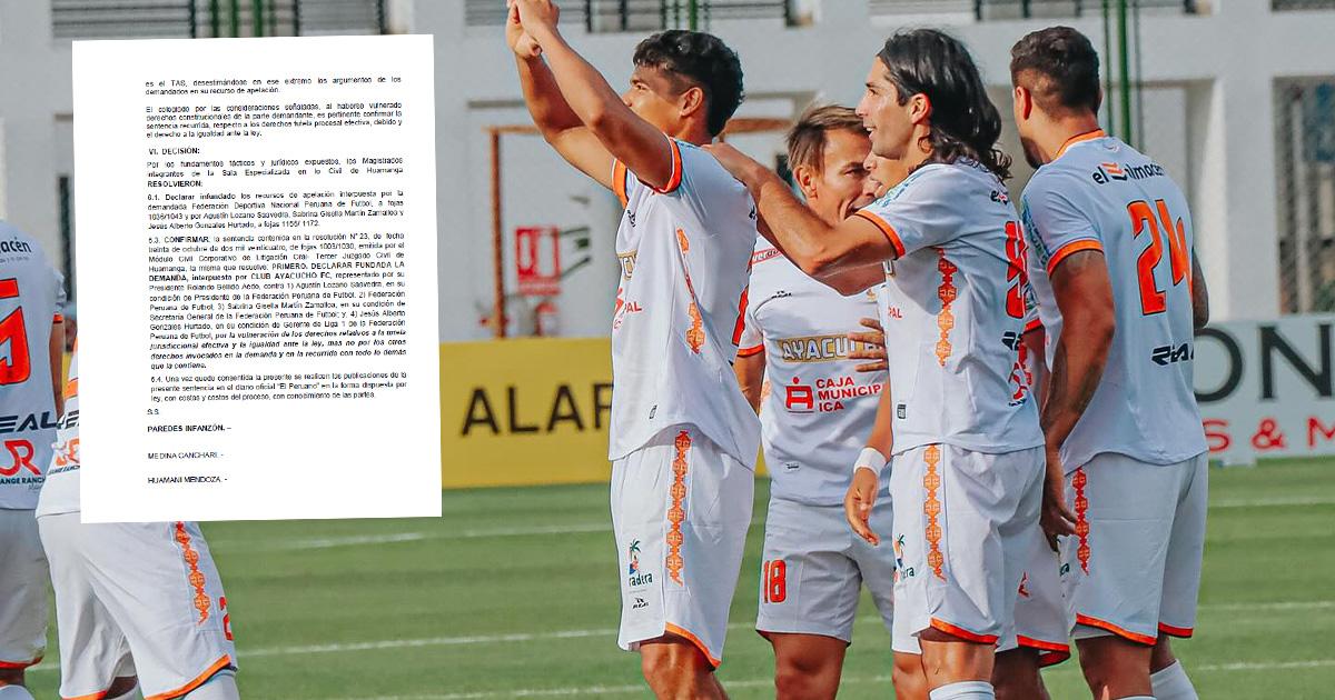¡Oficial! Ayacucho FC se queda en Liga1 Te Apuesto tras fallo favorable del Poder Judicial