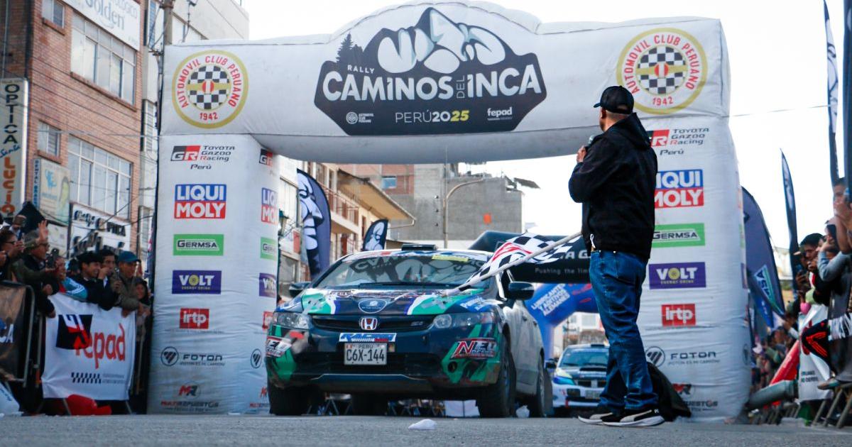 Castro lidera Caminos del Inca, que tuvo "accidentado" inicio tras auto incendiado 