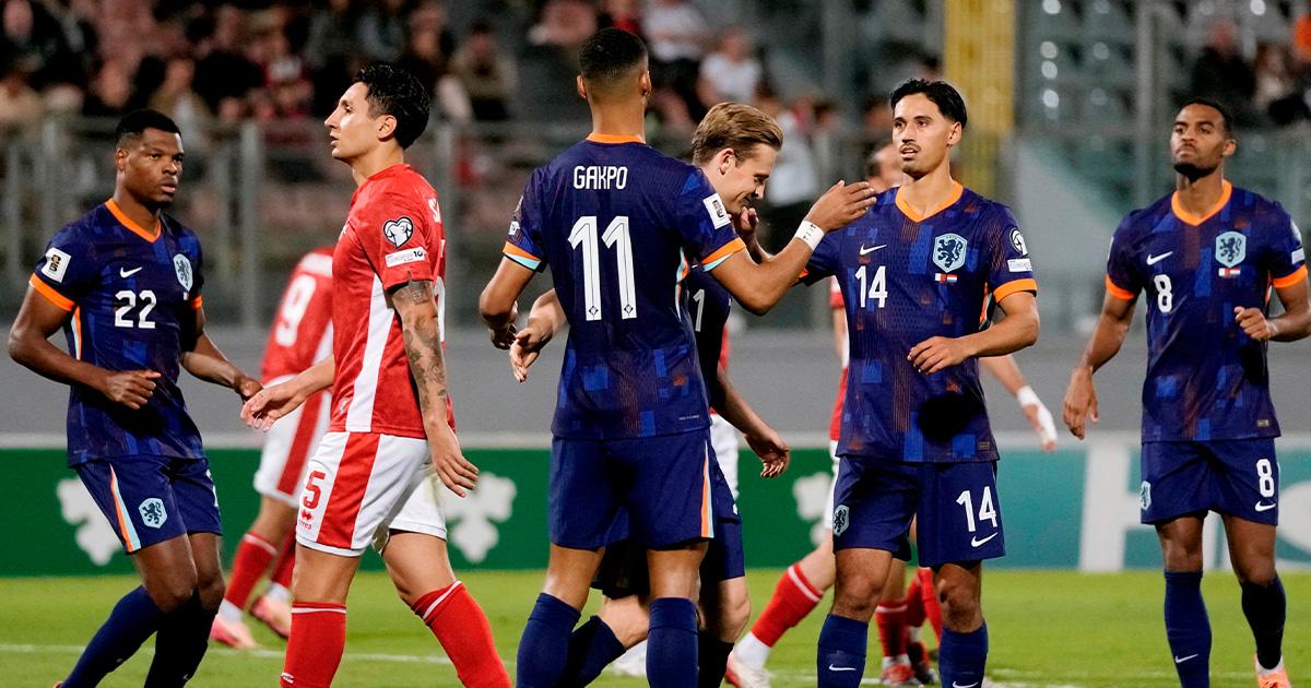 Países Bajos goleó 4-0 a Malta y se acerca al Mundial 2026