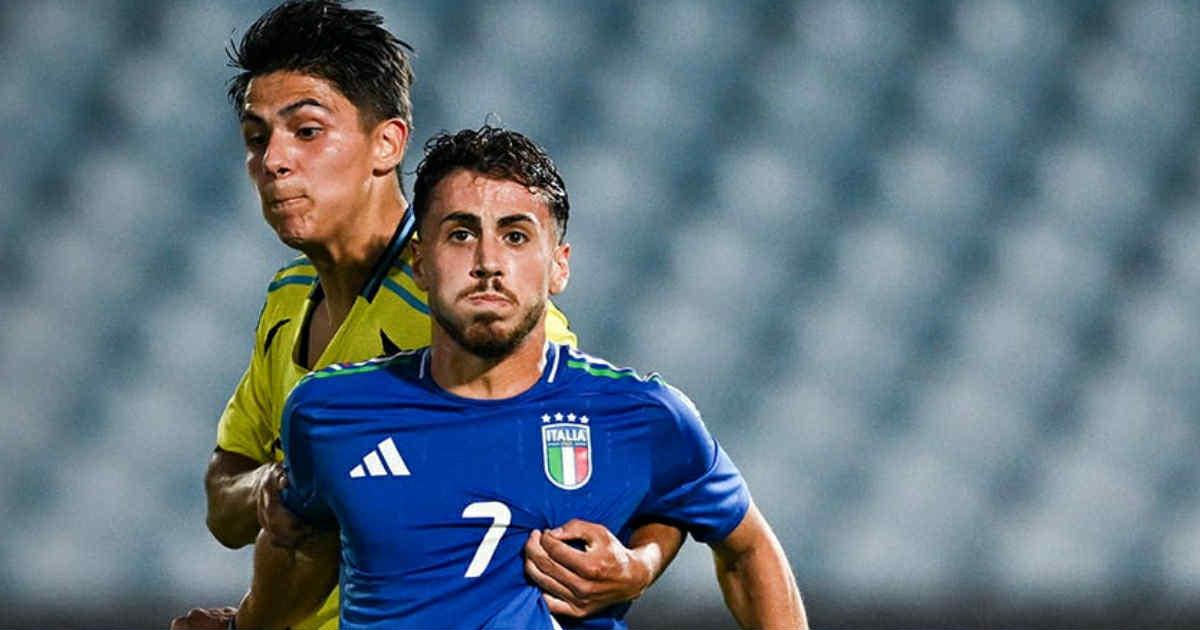 Pérez Vinlöf fue titular en la caída de Suecia ante Italia en Clasificatorias al Europeo Sub 21