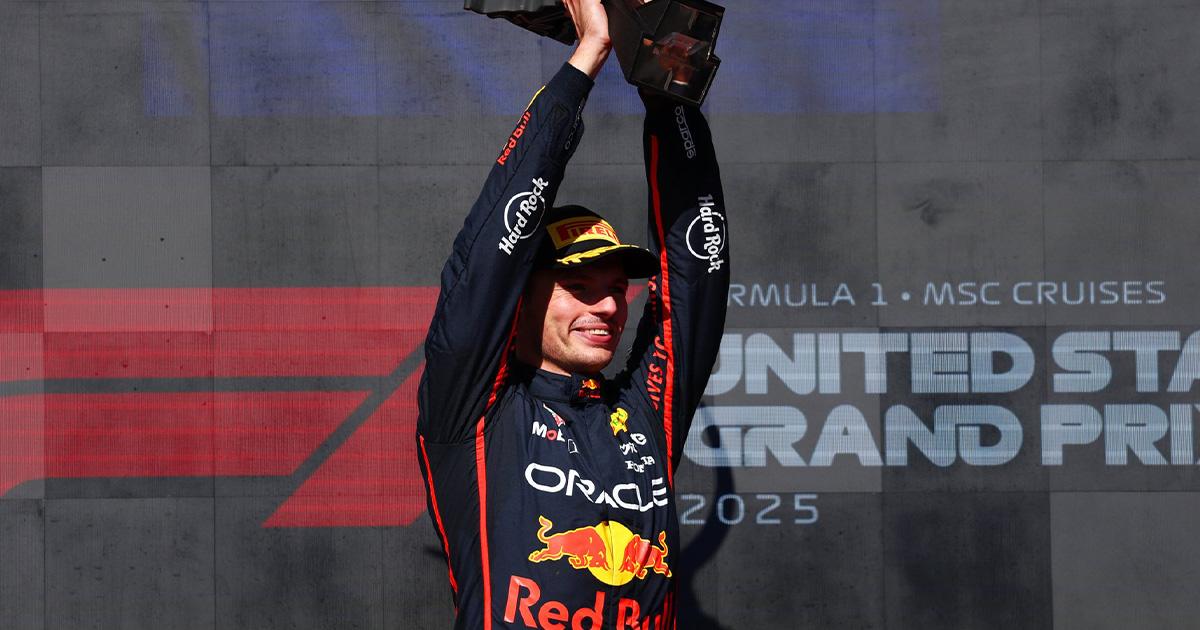 Max Verstappen se quedó con el GP de Estados Unidos