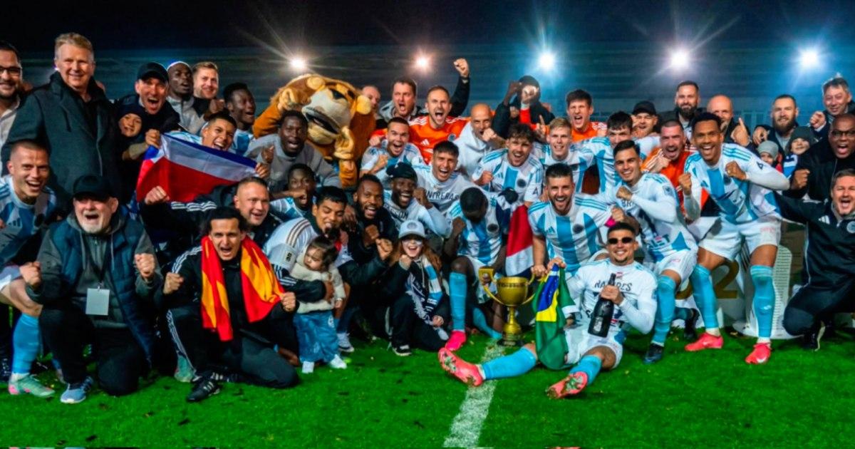 Joao Grimaldo gritó campeón en la Liga de Letonia con Riga FC