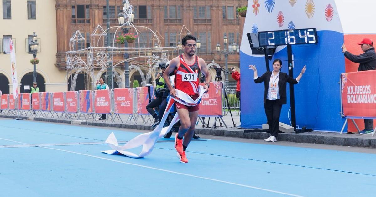 Ferdinand Cereceda ganó la maratón y consiguió el primer oro para Perú en los Bolivarianos
