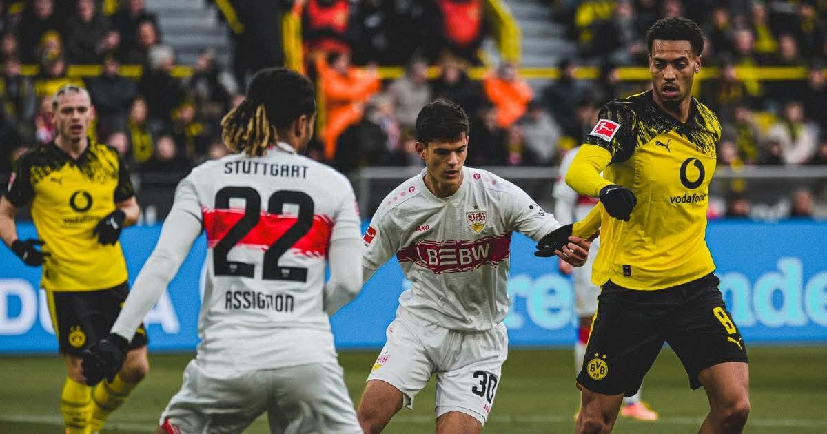 ¡Lluvia de goles! Stuttgart rescató de visita un empate 3-3 ante Dortmund sobre la hora