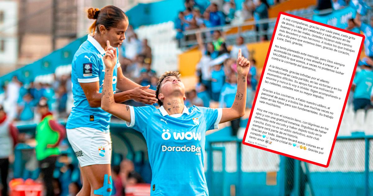 Se despidió la goleadora: Karol Murcia anunció su salida de Cristal Femenino