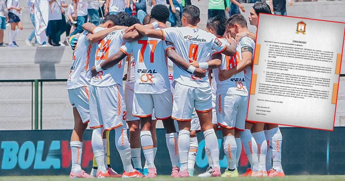 Ayacucho FC: "Acudiremos a todas las instancias deportivas para combatir arbitrariedades"