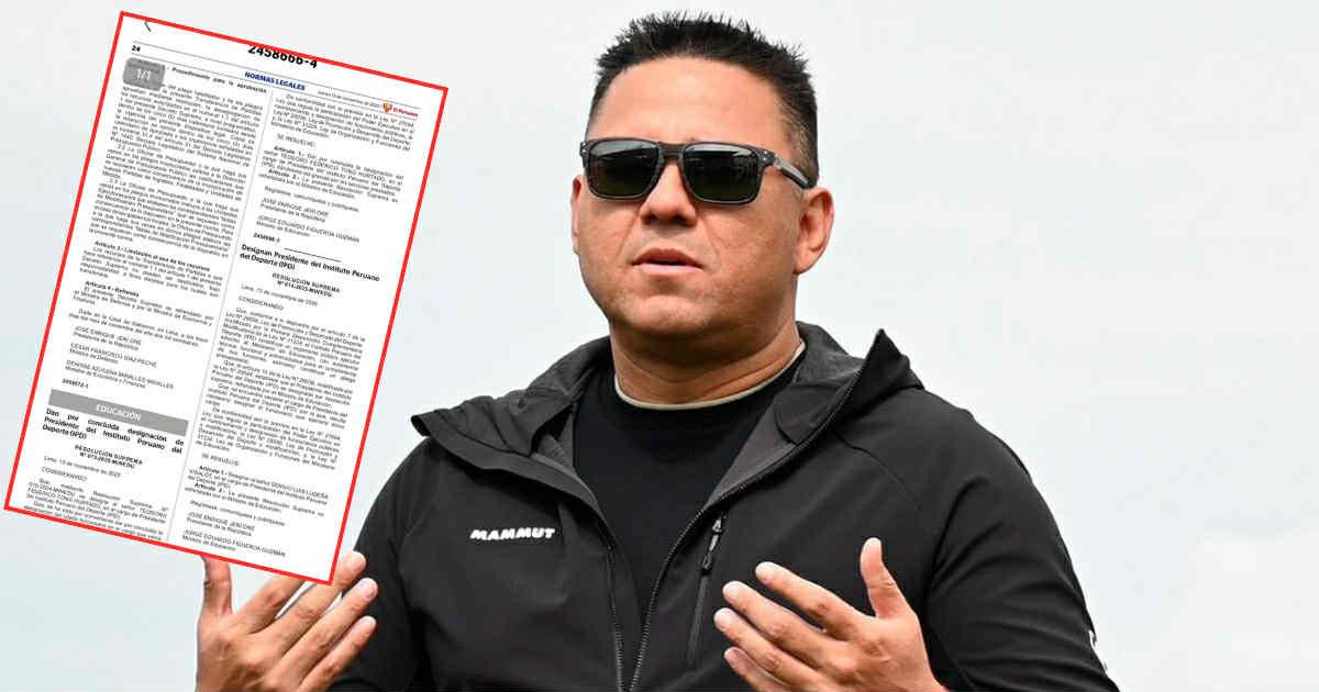 ¡Cambio de timón! Sergio Ludeña fue designado como nuevo presidente del IPD