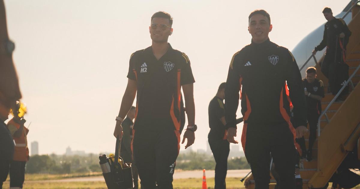 Atlético Mineiro ya está en Paraguay para la final de la Copa Sudamericana