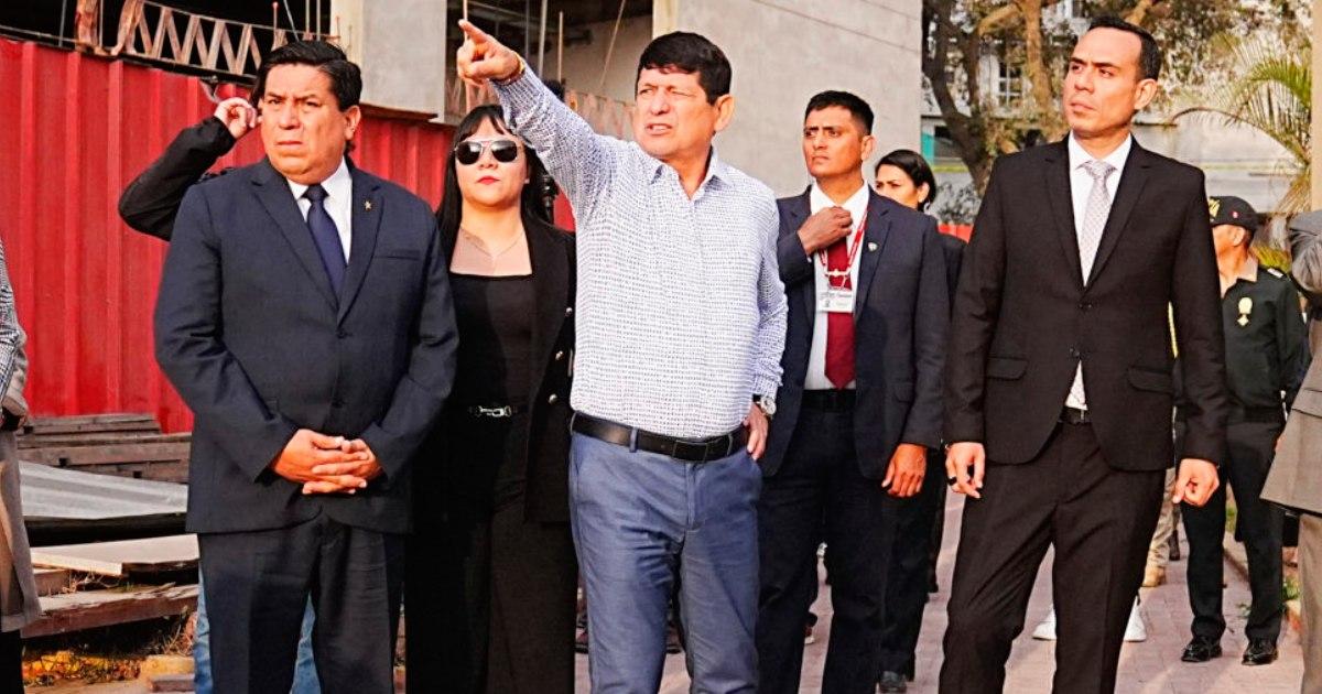 Presidente José Jerí visitó instalaciones de La Videna