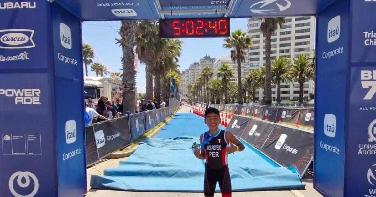 Mollendino Patrick Mogrovejo Paz se coronó campeón mundial de triatlón en Chile