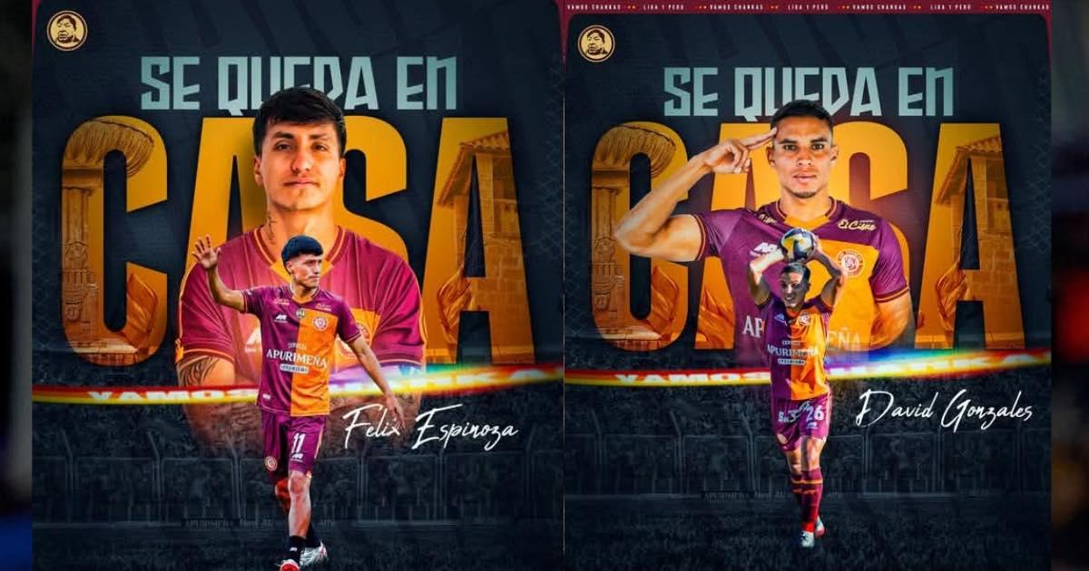 ¡Dos más! Félix Espinoza y David Gonzáles también renovaron con Los Chankas