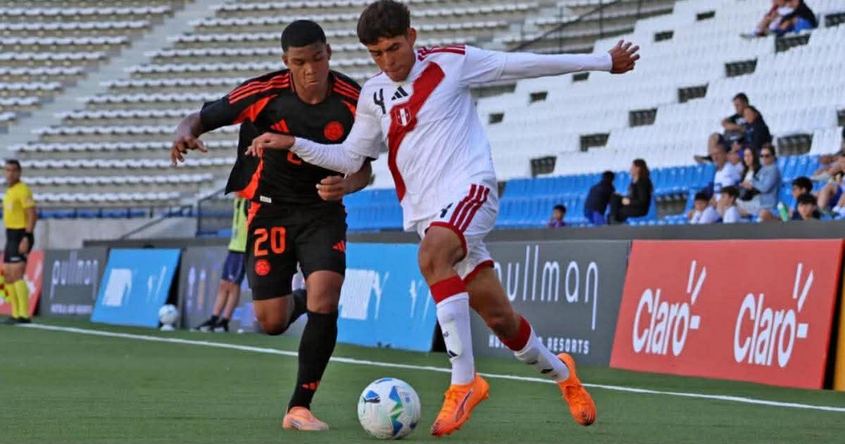 Perú Sub 17 empató 1-1 con Colombia en el inicio de la Copa UC que se juega en Chile