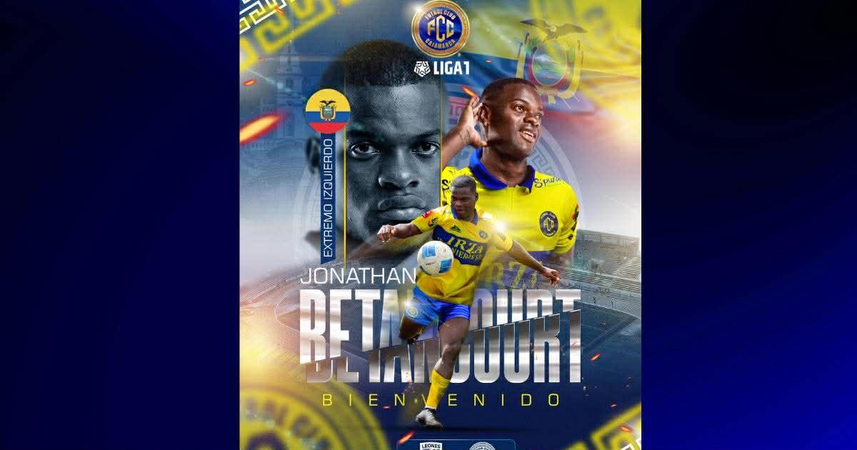 ¡Siguen llegando! FC Cajamarca anunció al ecuatoriano Betancourt como nuevo refuerzo