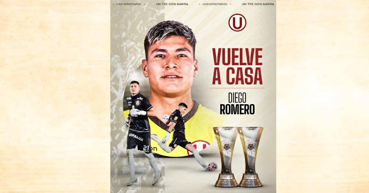 Diego Romero volvió a Universitario para reforzar el arco en la temporada 2026
