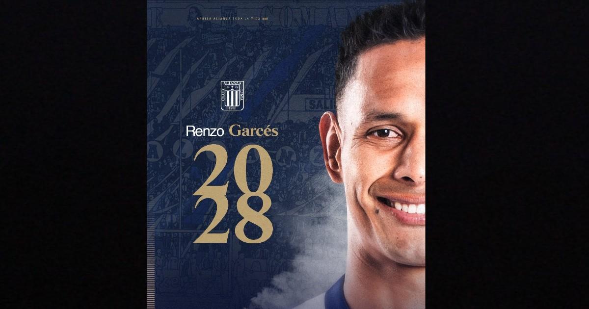 Renzo Garcés renovó contrato con Alianza Lima