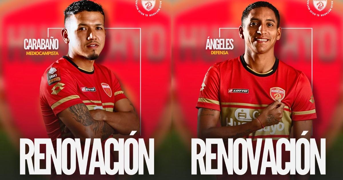 ¡Dos más! Carabaño y Ángeles renovaron con Sport Huancayo