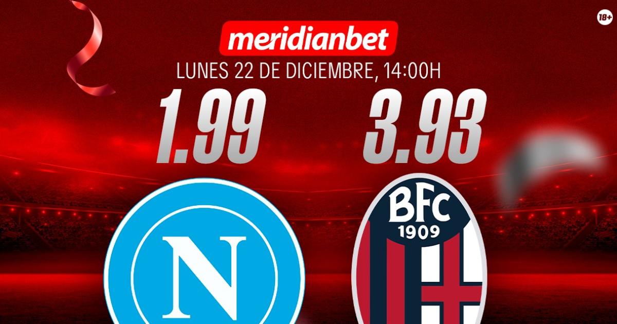 Napoli vs Bologna: ¡Descarga la app de Meridianbet y gana una jugada gratis en la final de la Supercopa de Italia!
