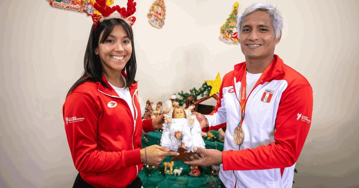 Medallistas bolivarianos 2025 celebran Navidad armando nacimiento y árbol