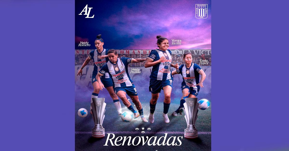Alianza Lima renovó vínculo con cuatro importantes jugadoras